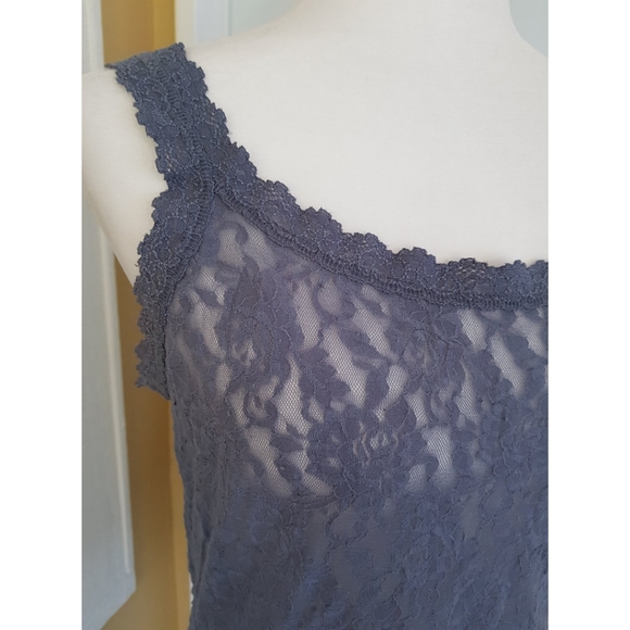 Vintage Hanky Panky Gray Lace Camisole - Picture 3 of 16